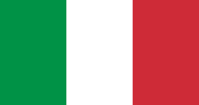 An image of the flag of Italy