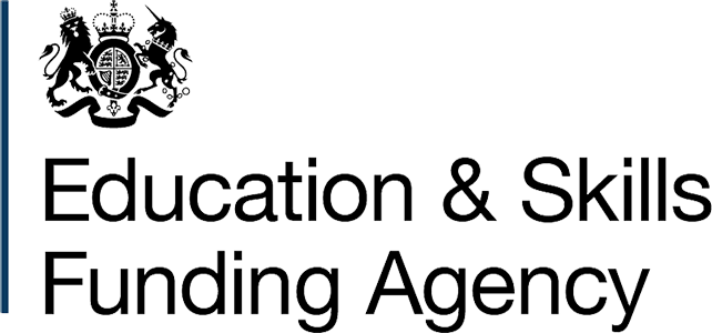 This image shows the formal logo for the Education and Skills funding Agency (ESFA).