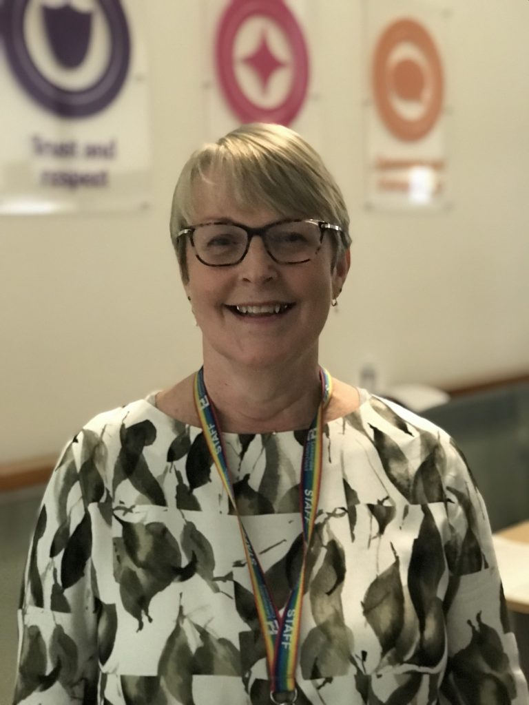 Image shows Linda Dixon, Programme Manager for Learning for Wellbeing